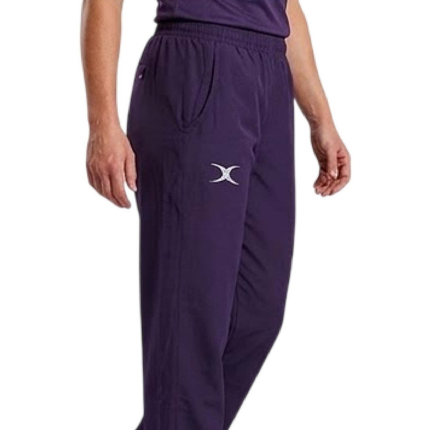Navy - Side - Gilbert Womens-Ladies Synergie Tracksuit Bottoms