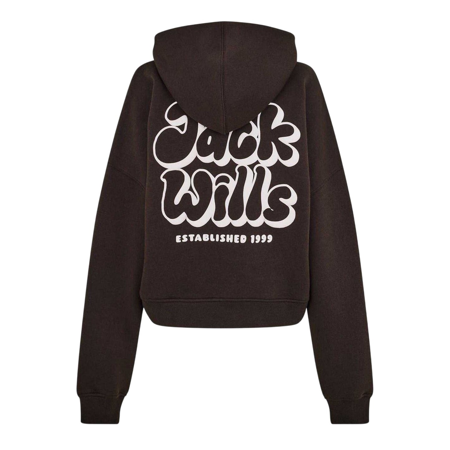 Chocolate - Back - Jack Wills Womens-Ladies Oversized Hoodie