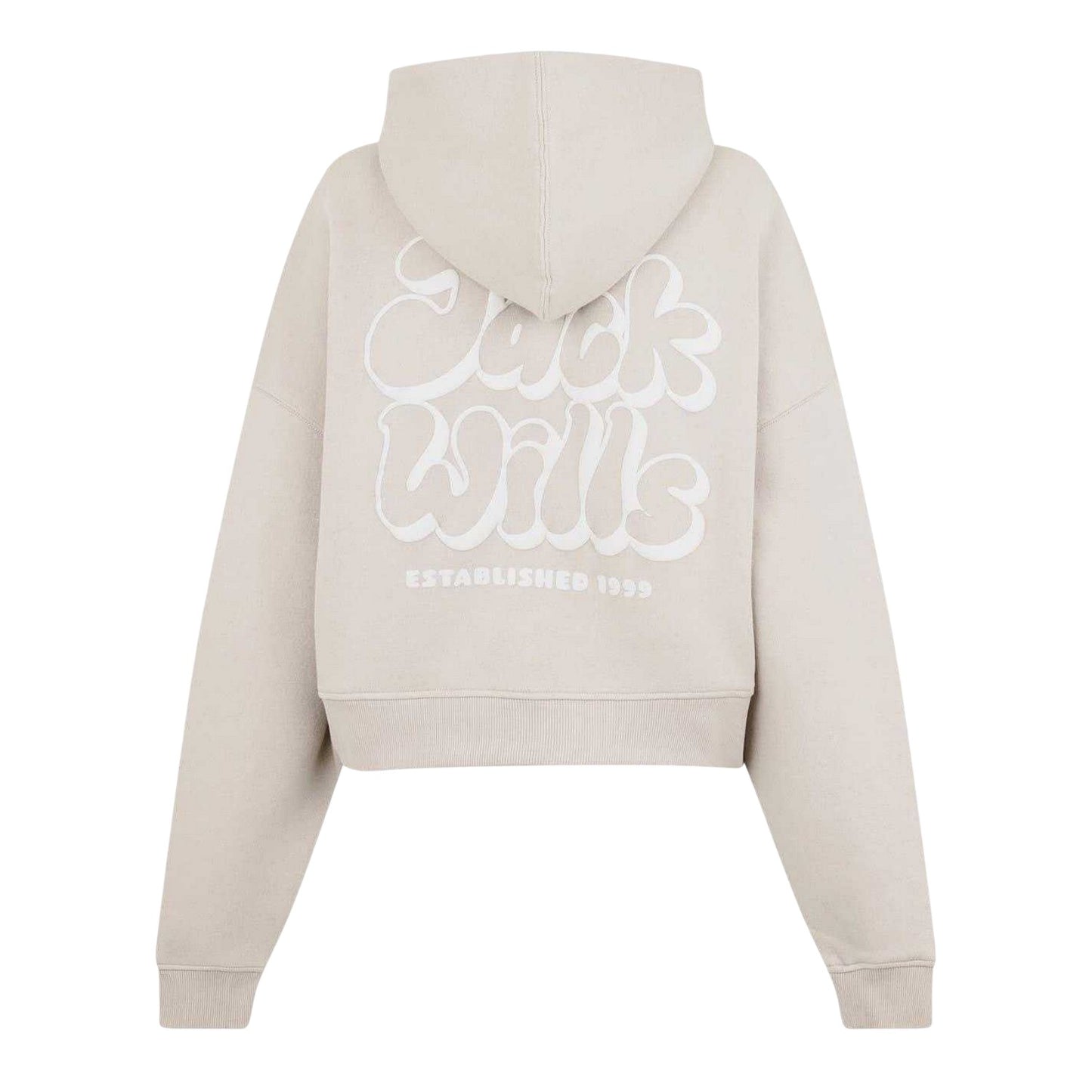 Cream - Back - Jack Wills Womens-Ladies Oversized Hoodie