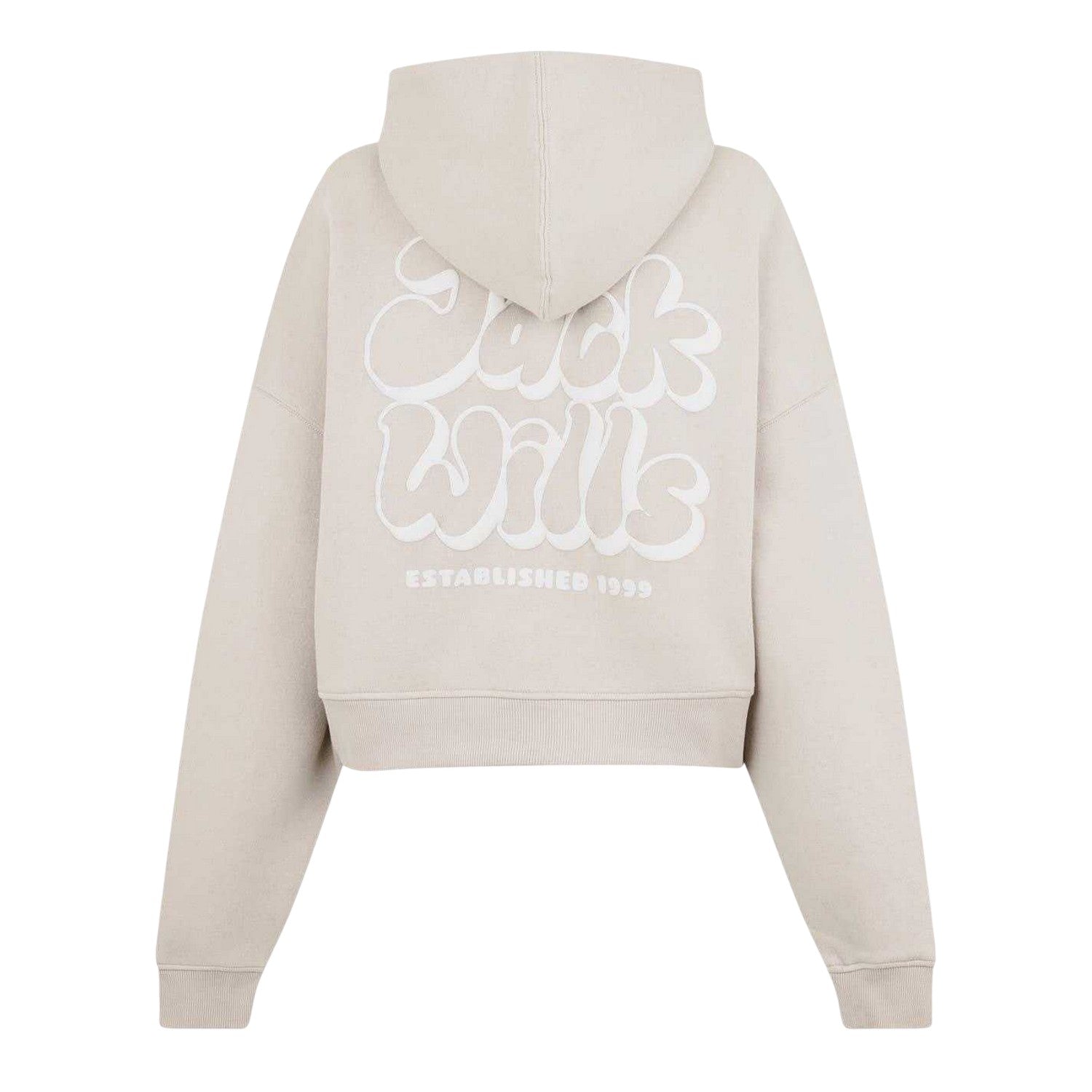 Cream - Back - Jack Wills Womens-Ladies Oversized Hoodie