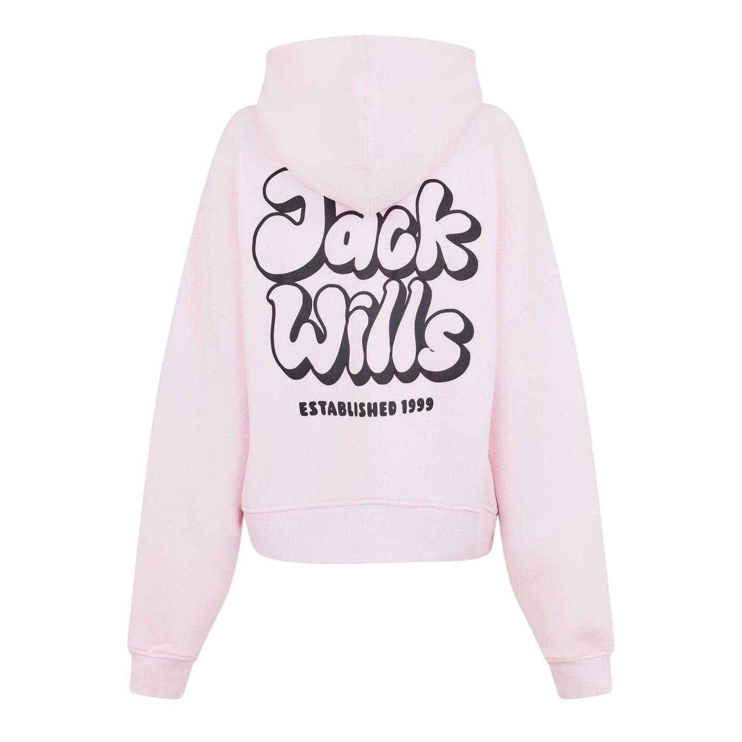 Pink - Back - Jack Wills Womens-Ladies Oversized Hoodie