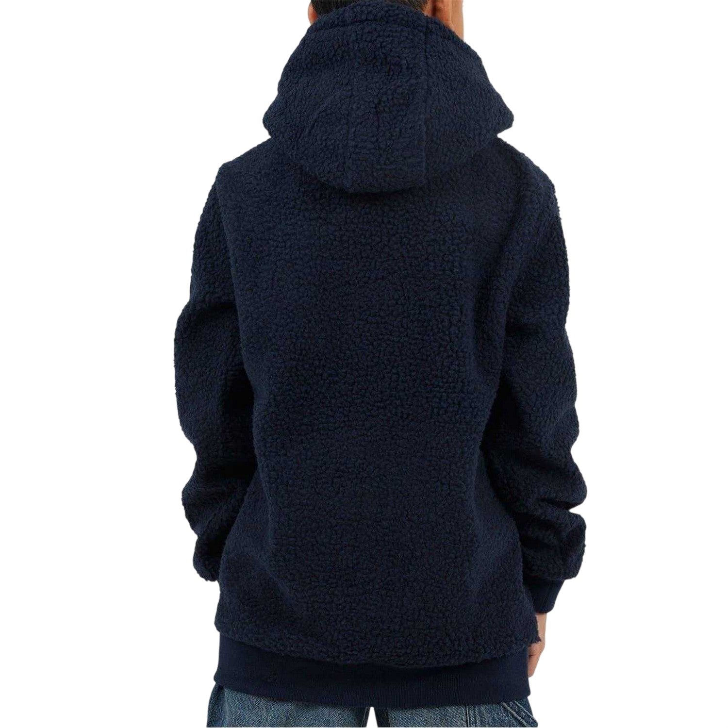 Dark Navy - Back - Brave Soul Childrens-Kids Regular Long-Sleeved Hoodie