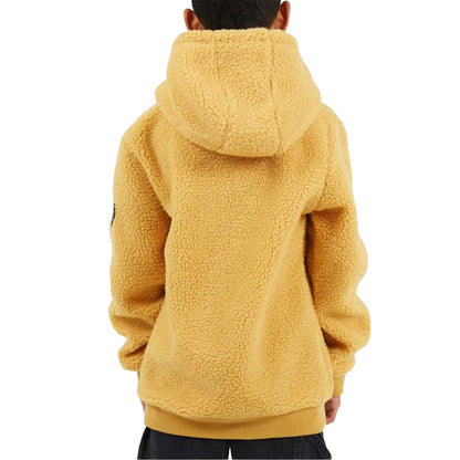 Mustard - Back - Brave Soul Childrens-Kids Kangaroo Pocket Hoodie