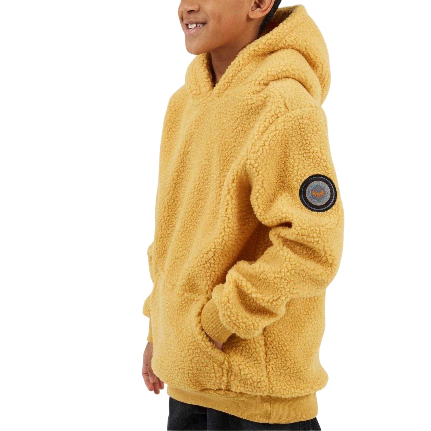 Mustard - Lifestyle - Brave Soul Childrens-Kids Kangaroo Pocket Hoodie