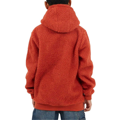 Terracotta - Back - Brave Soul Childrens-Kids Kangaroo Pocket Hoodie