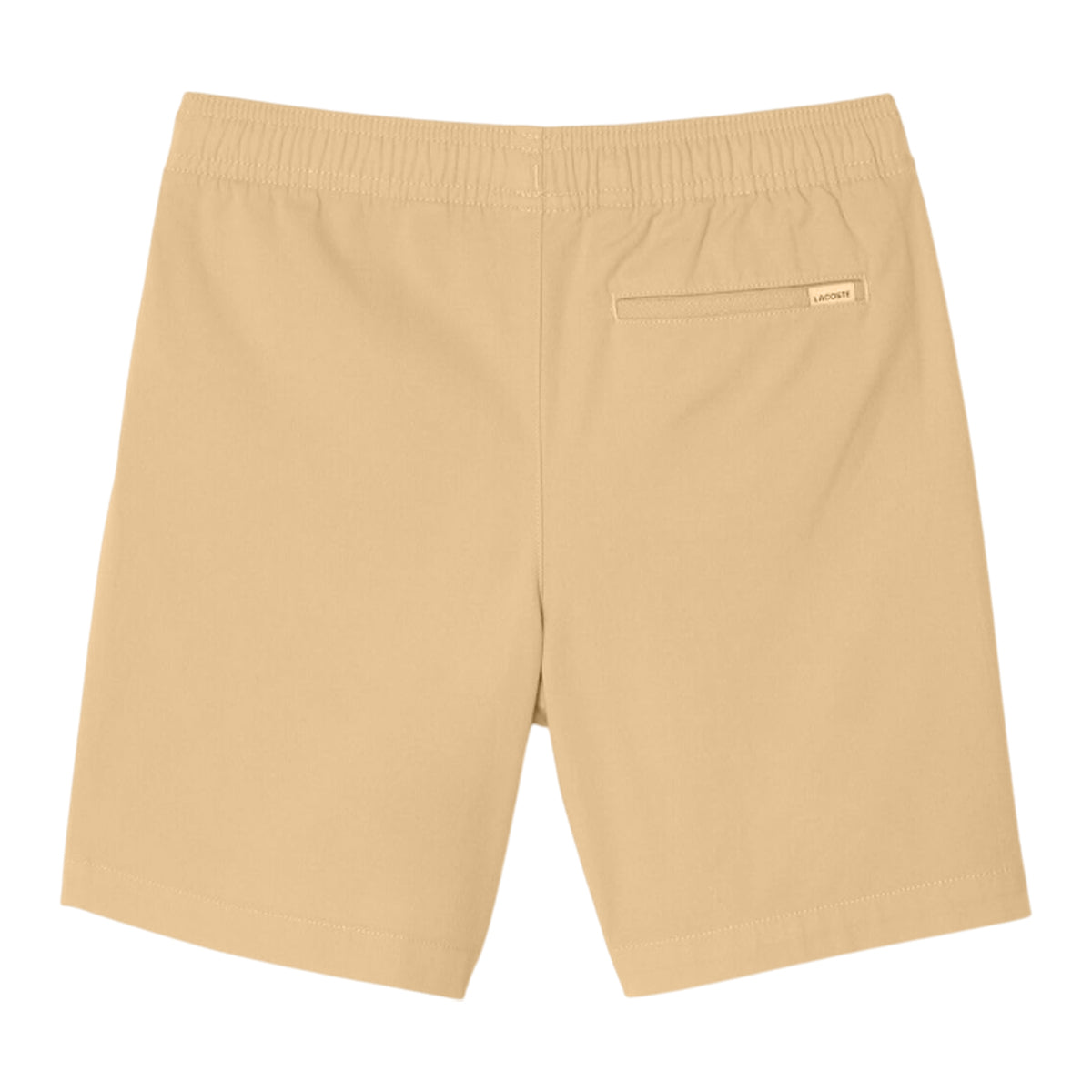 Beige - Back - Lacoste Mens Fleece Regular Shorts