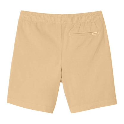 Beige - Back - Lacoste Mens Fleece Regular Shorts