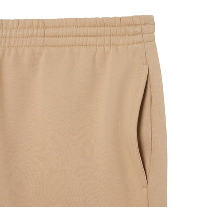 Beige - Side - Lacoste Mens Fleece Regular Shorts