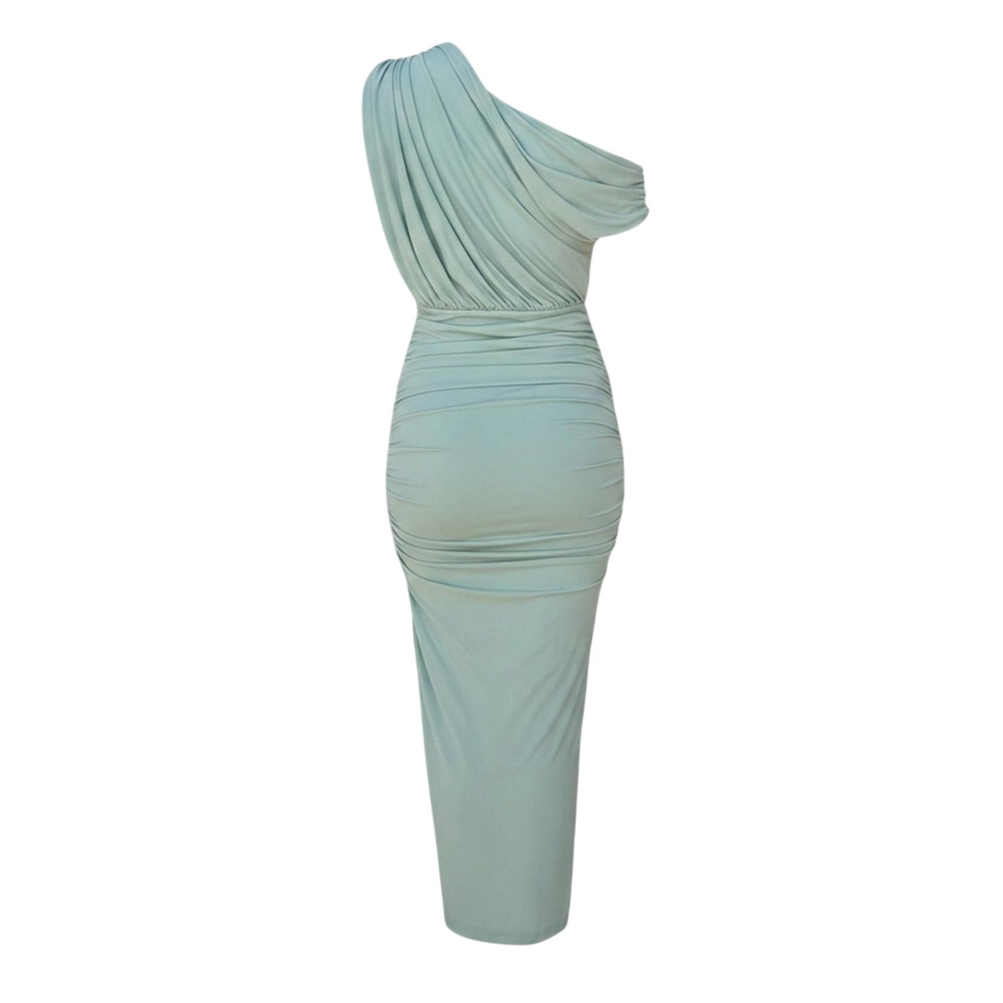 Duck Egg - Back - AX Paris Womens-Ladies Draped Off-the-Shoulder Midi Dress