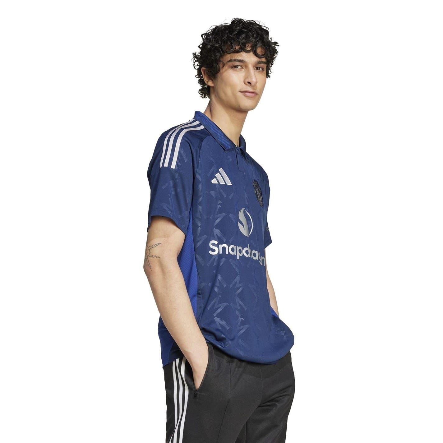 Blue - Lifestyle - Adidas Mens 2024-2025 Manchester City FC Away Shirt