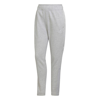 Light Grey - Front - Adidas Womens-Ladies Tiro Marl Sweatpants