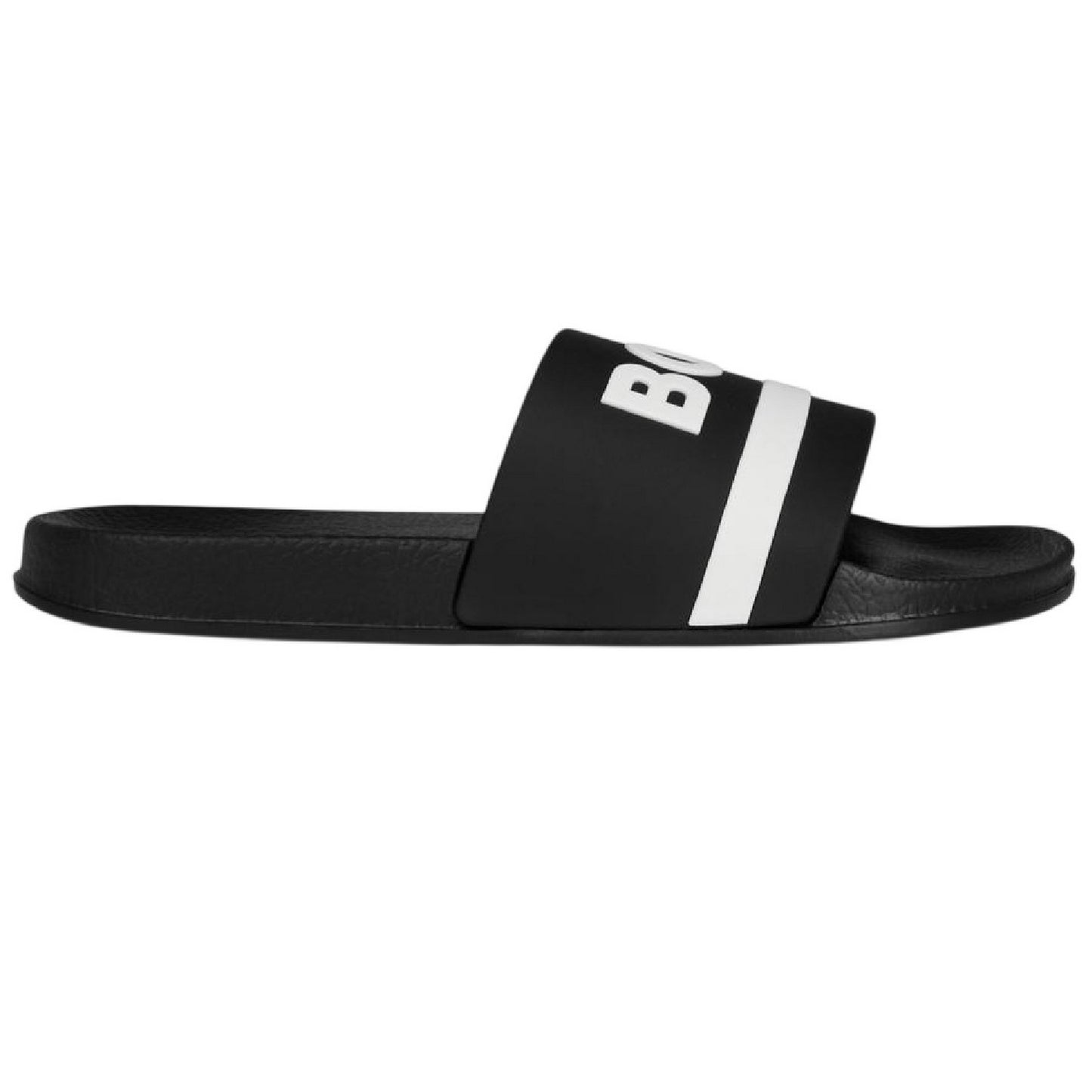 Black - Lifestyle - Boss Womens-Ladies Lettering Slides
