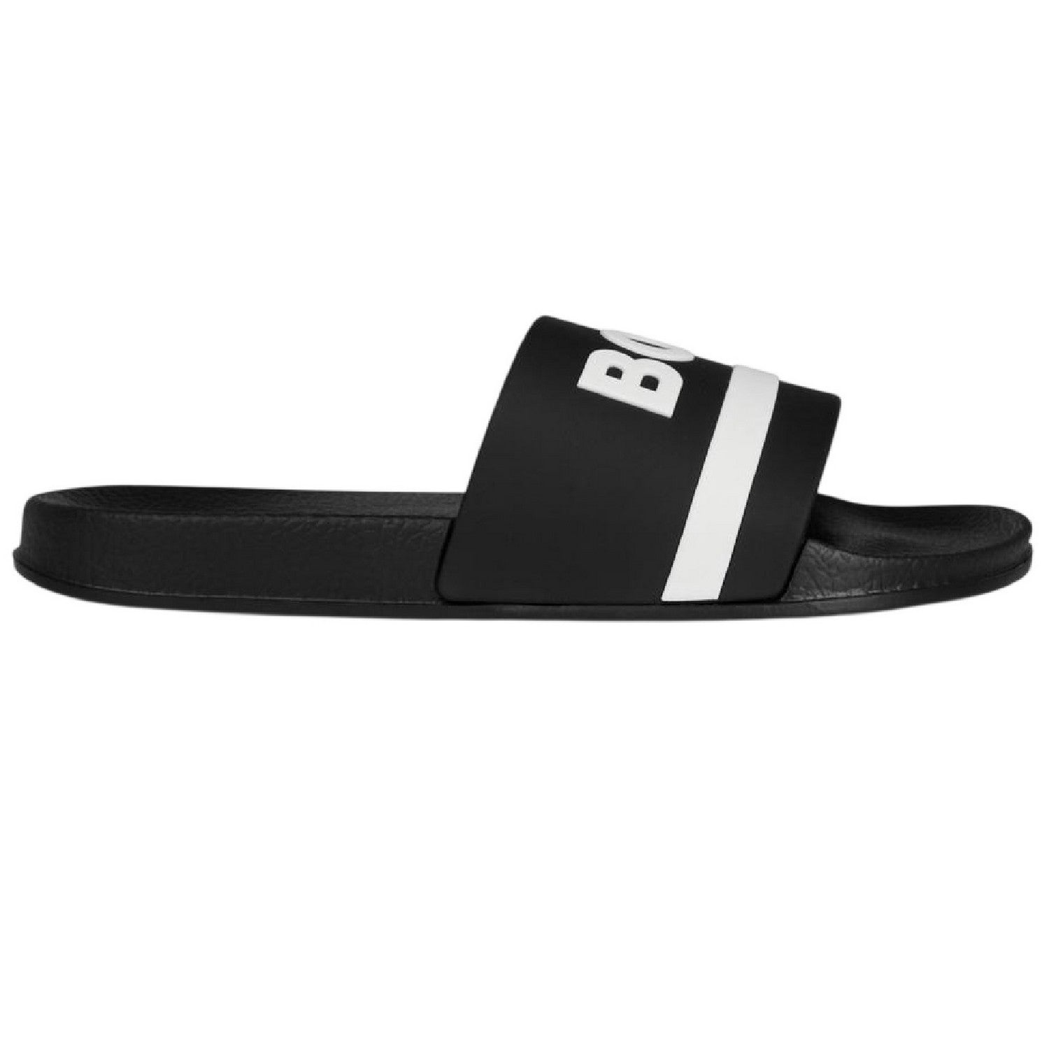 Black - Lifestyle - Boss Womens-Ladies Lettering Slides