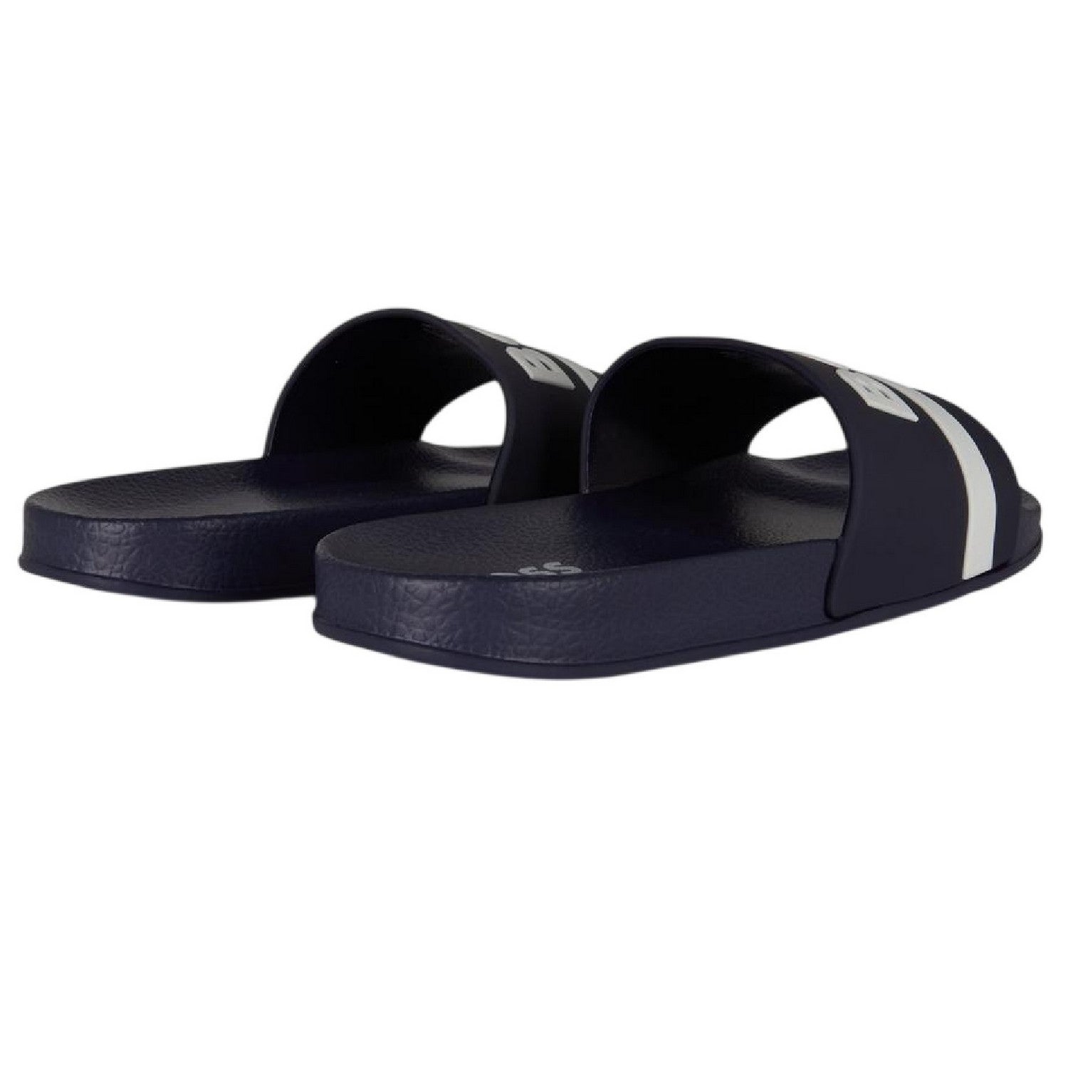 Navy - Back - Boss Womens-Ladies Lettering Slides