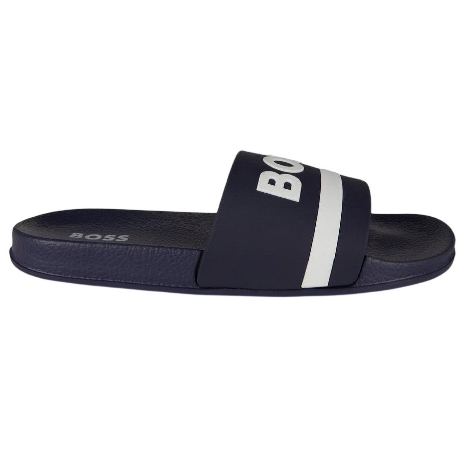 Navy - Lifestyle - Boss Womens-Ladies Lettering Slides