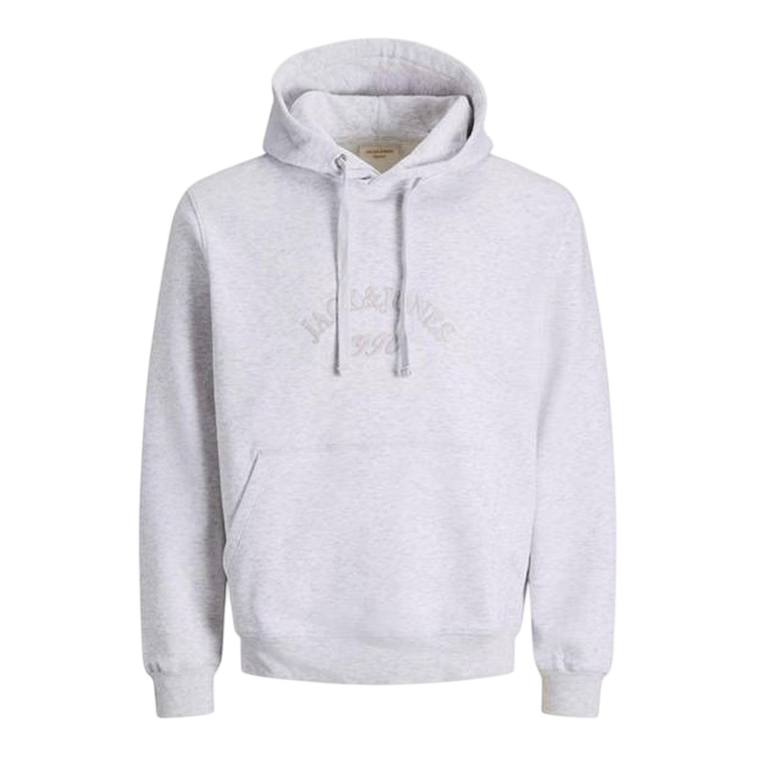 Bright White - Front - Jack And Jones Mens Logo Hoodie