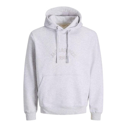 Bright White - Front - Jack And Jones Mens Logo Hoodie