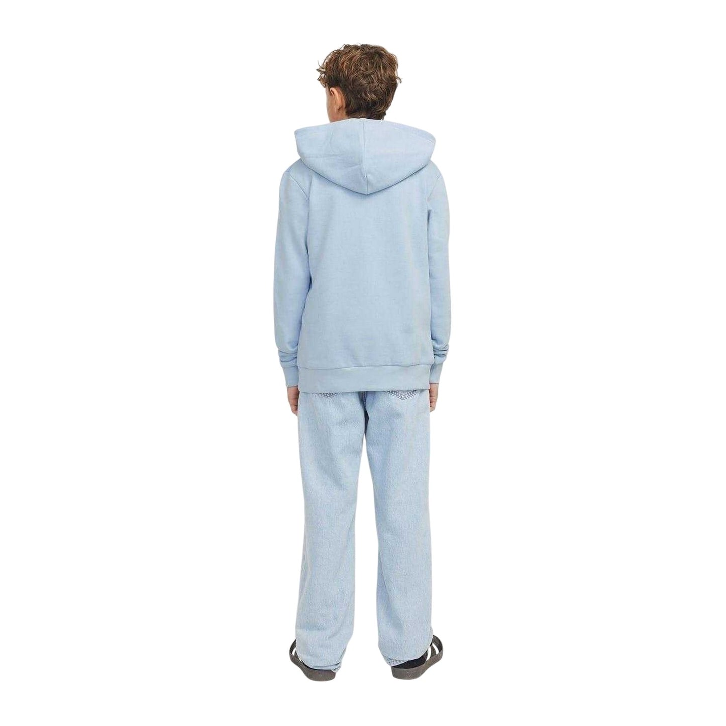 Chambray Blue - Back - Jack And Jones Boys Varsity Hoodie