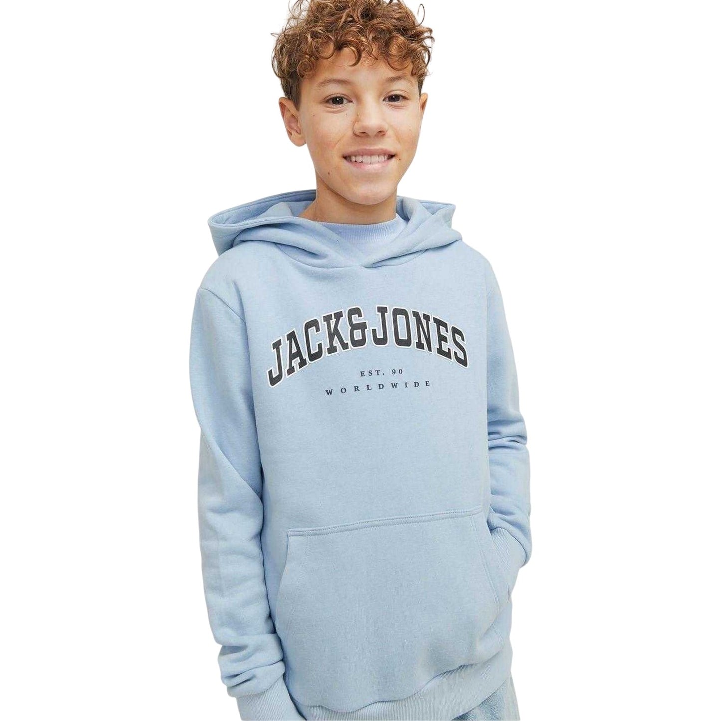 Chambray Blue - Lifestyle - Jack And Jones Boys Varsity Hoodie