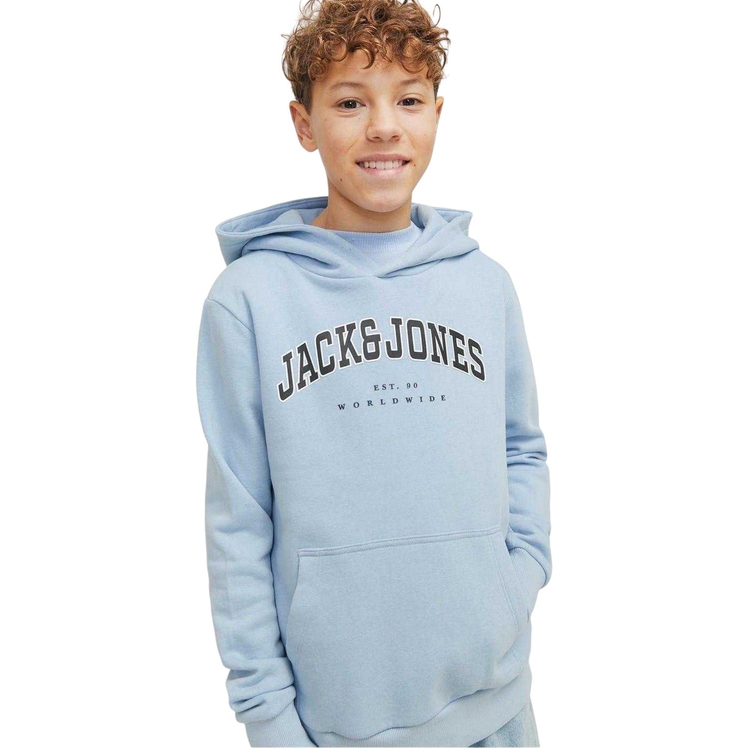 Chambray Blue - Lifestyle - Jack And Jones Boys Varsity Hoodie