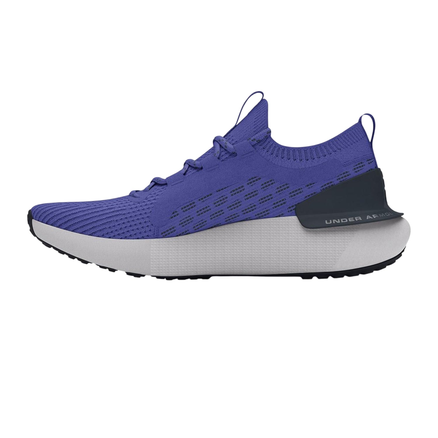 Purple - Back - Under Armour Mens Hovr Phantom 3 Ribbed Knitted Trainers