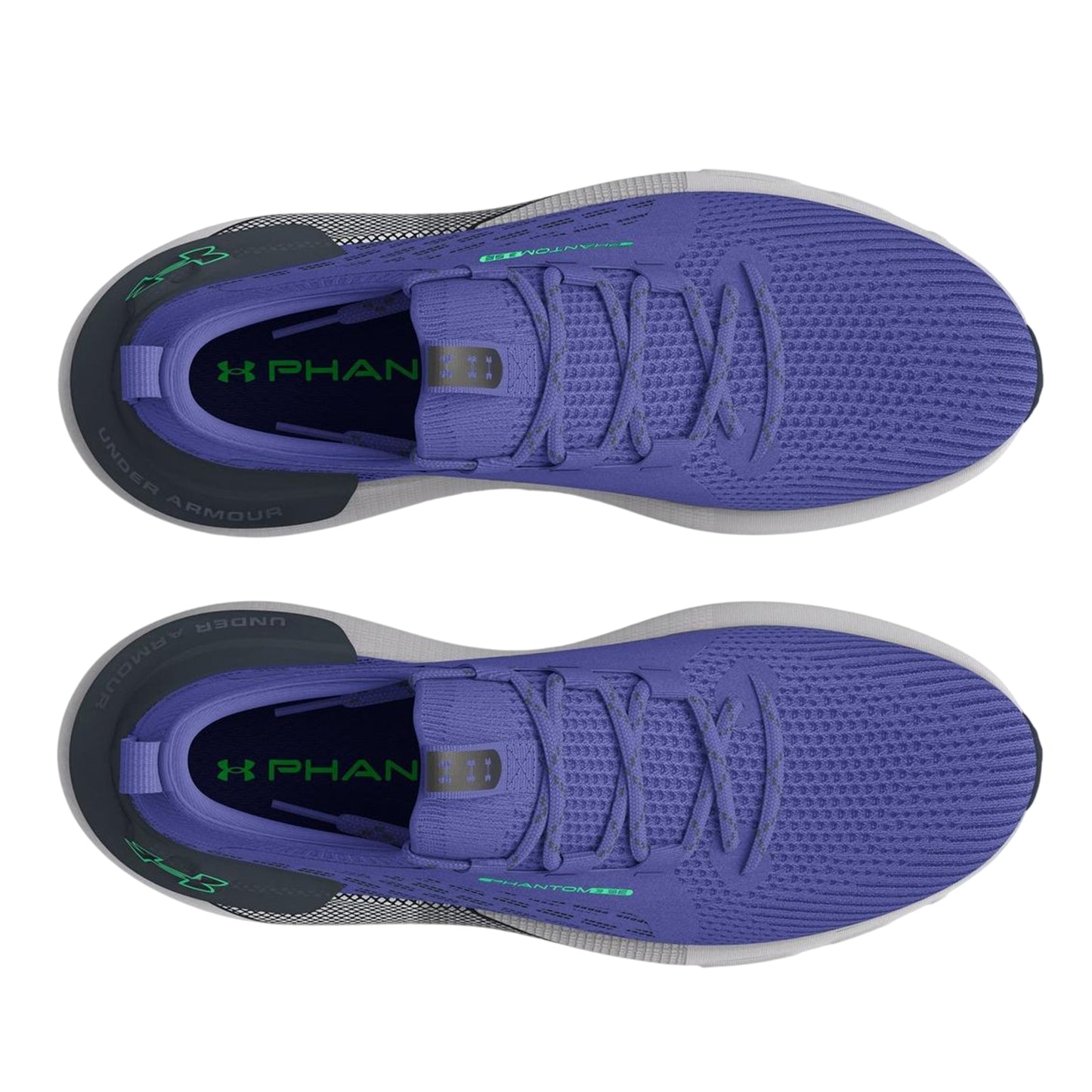 Purple - Side - Under Armour Mens Hovr Phantom 3 Ribbed Knitted Trainers