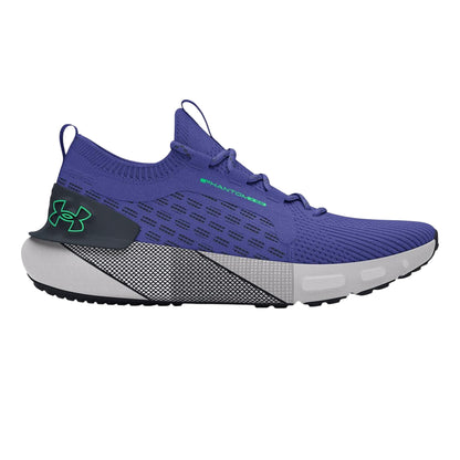 Purple - Front - Under Armour Mens Hovr Phantom 3 Ribbed Knitted Trainers