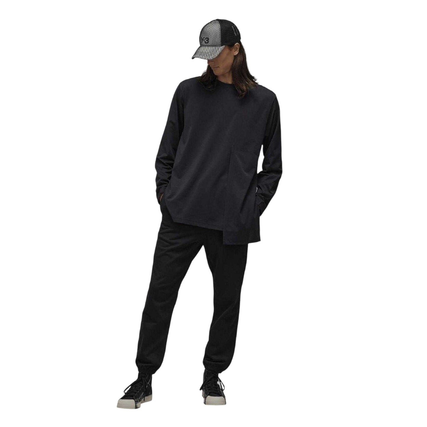 Black - Lifestyle - Y-3 Mens French Terry Tracksuit Bottoms
