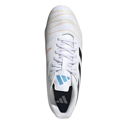 White-Black - Lifestyle - Adidas Mens Kakari Elite Soft Ground Rugby Boots