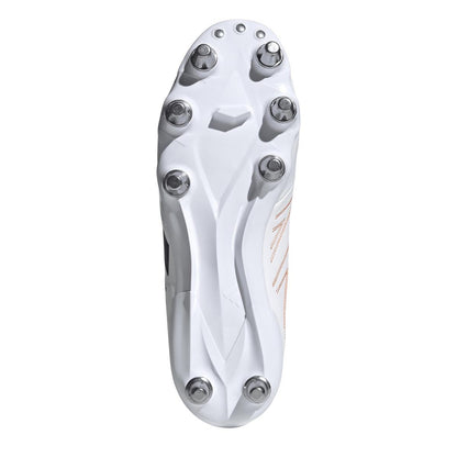 White-Black - Pack Shot - Adidas Mens Kakari Elite Soft Ground Rugby Boots