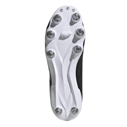 Black-White - Pack Shot - Adidas Mens Kakari Elite Soft Ground Rugby Boots