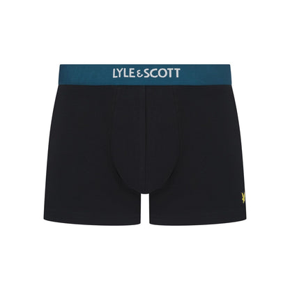 Black - Back - Lyle & Scott Mens Devon Boxer Shorts (Pack of 3)