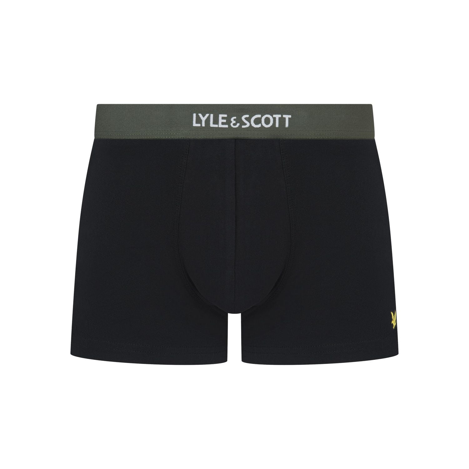 Black - Side - Lyle & Scott Mens Devon Boxer Shorts (Pack of 3)