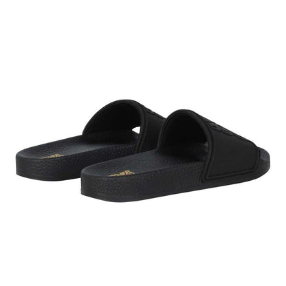 Black - Back - Biba Womens-Ladies Biba Rubber Padded Strap Beach Sliders