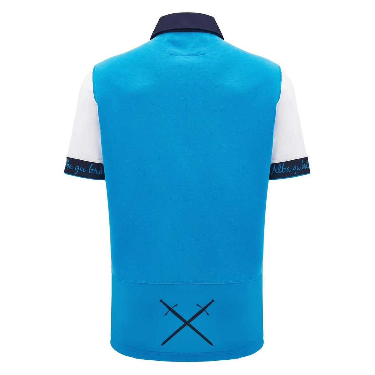 White - Back - Macron Mens 2024 Scotland RU Rugby Shirt