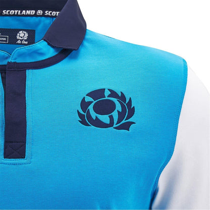 White - Side - Macron Mens 2024 Scotland RU Rugby Shirt
