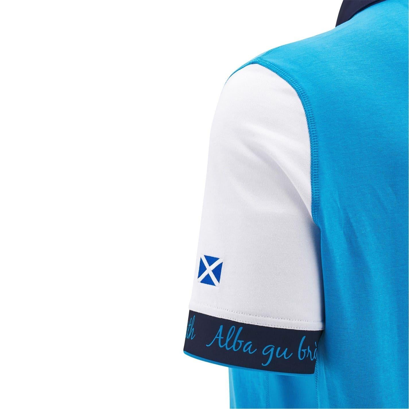 White - Lifestyle - Macron Mens 2024 Scotland RU Rugby Shirt