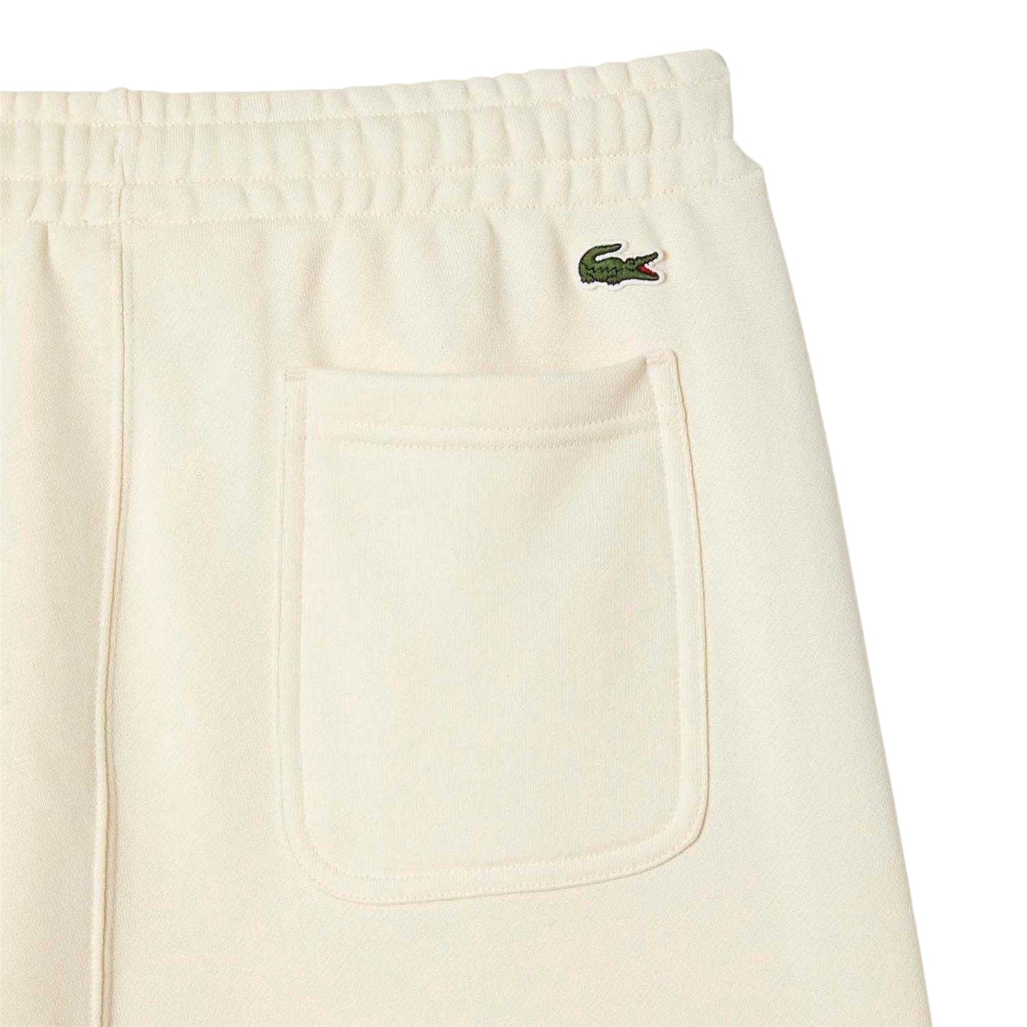 Cream - Side - Lacoste Mens Club Cotton Jogging Bottoms