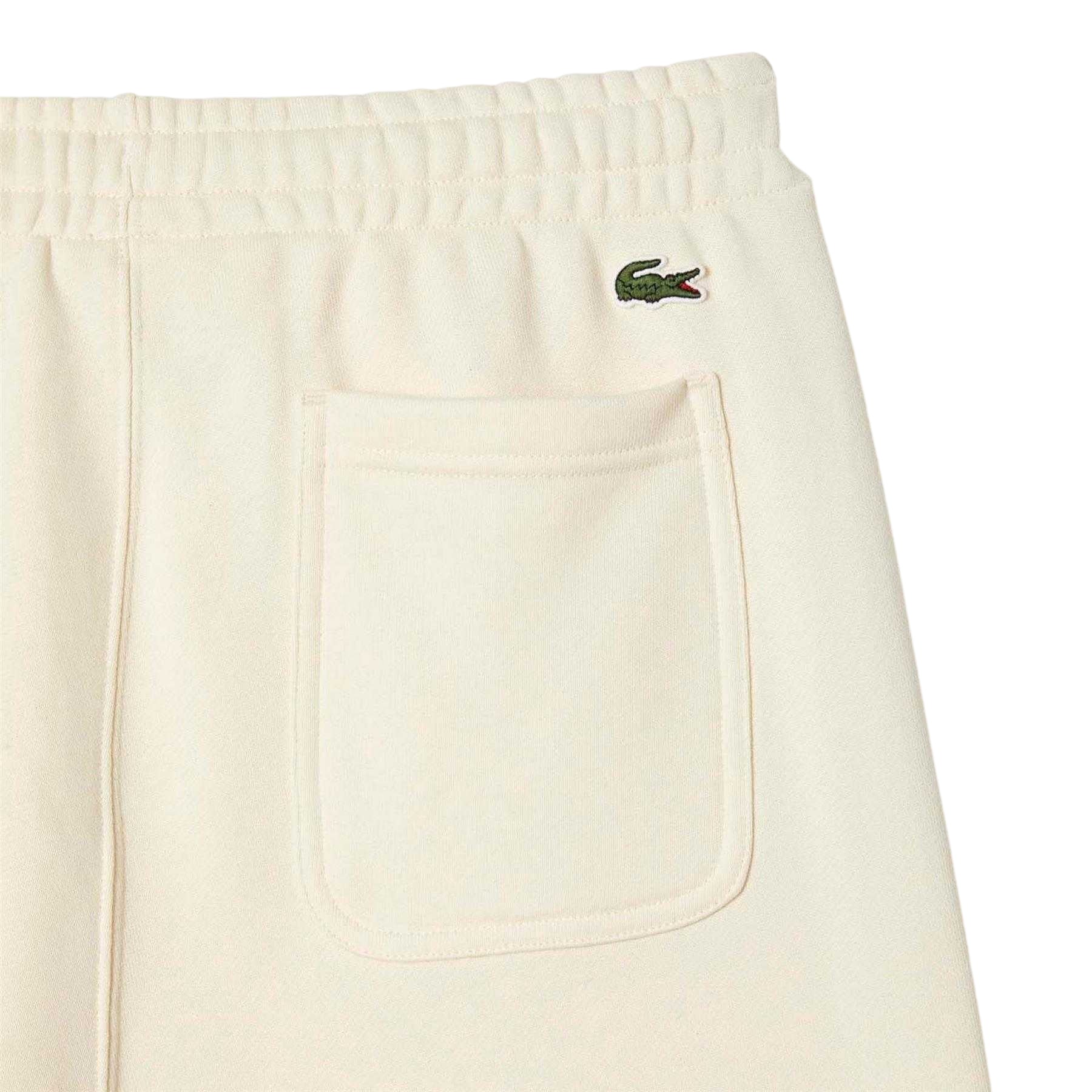 Cream - Side - Lacoste Mens Club Cotton Jogging Bottoms