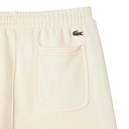 Cream - Side - Lacoste Mens Club Cotton Jogging Bottoms