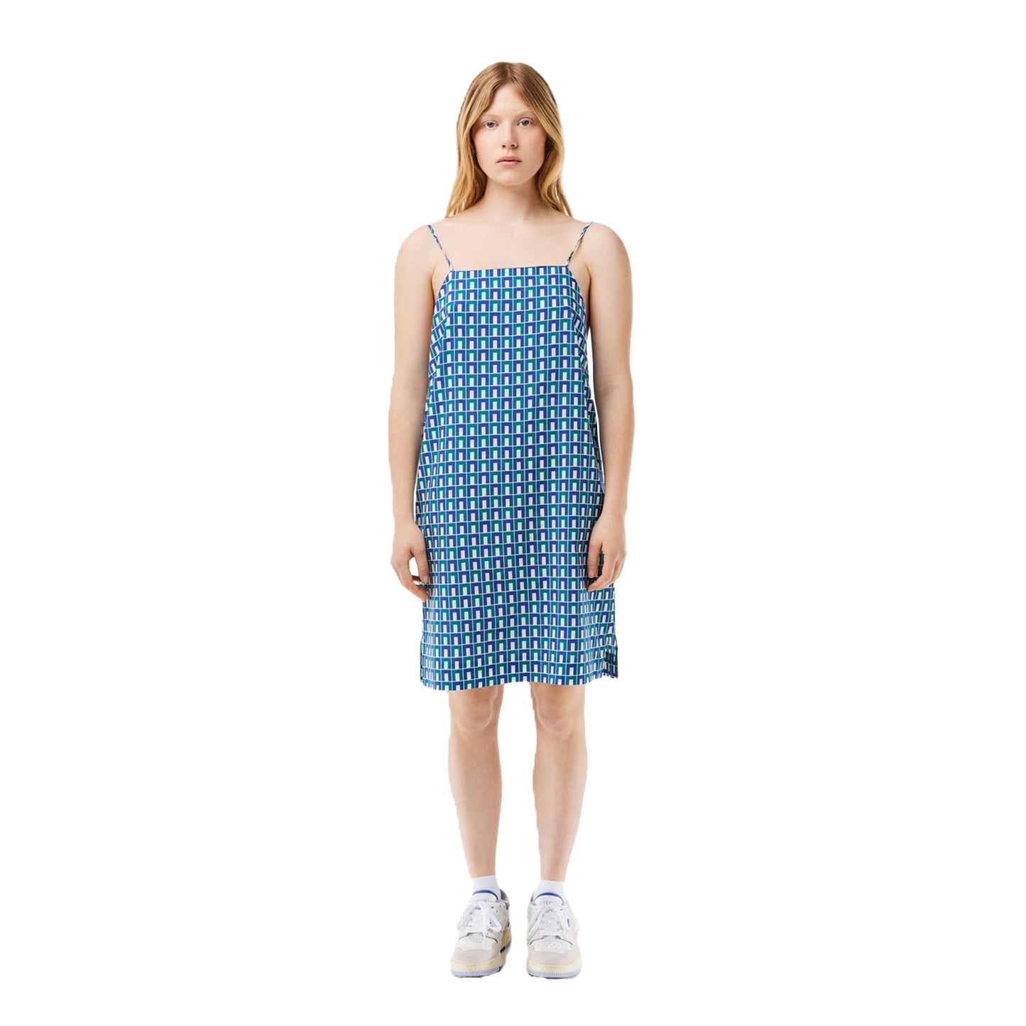 Blue - Lifestyle - Lacoste Womens-Ladies Spaghetti Strap Slip Dress