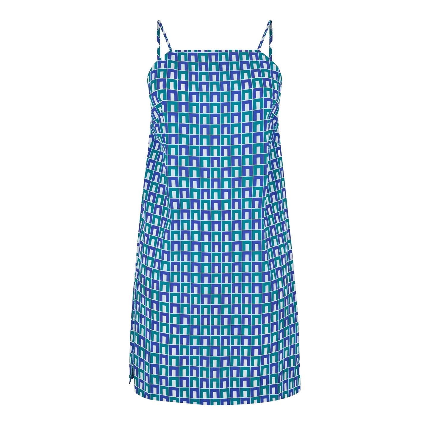 Blue - Front - Lacoste Womens-Ladies Spaghetti Strap Slip Dress