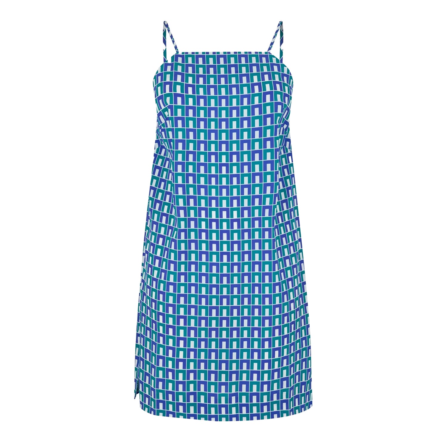 Blue - Front - Lacoste Womens-Ladies Spaghetti Strap Slip Dress