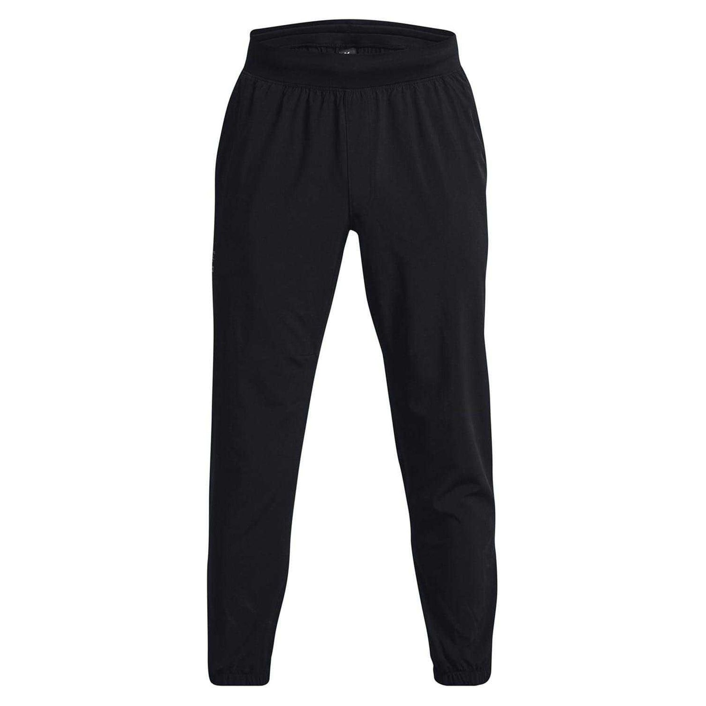 Black - Front - Under Armour Mens Project Rock Reflective Jogging Bottoms