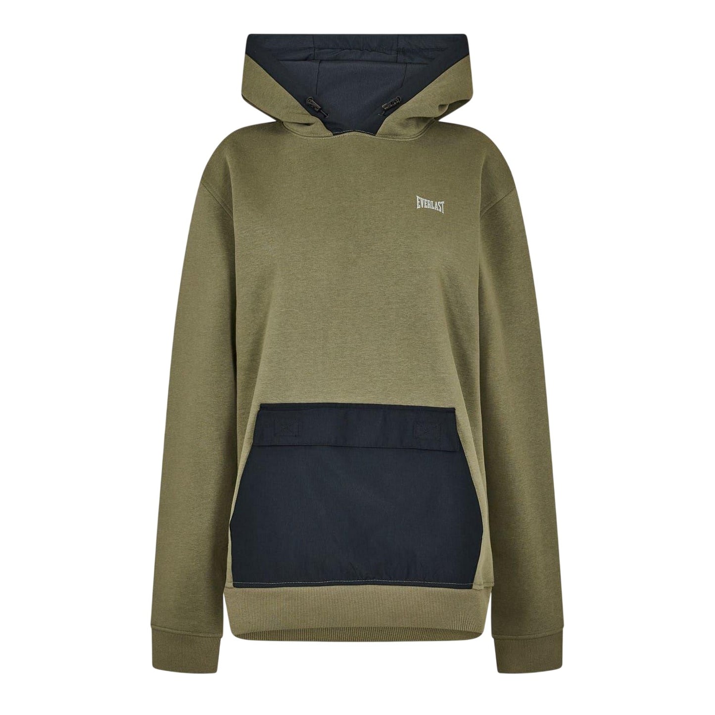 Khaki Green - Front - Everlast Womens-Ladies Utility Pocket Regular Hoodie