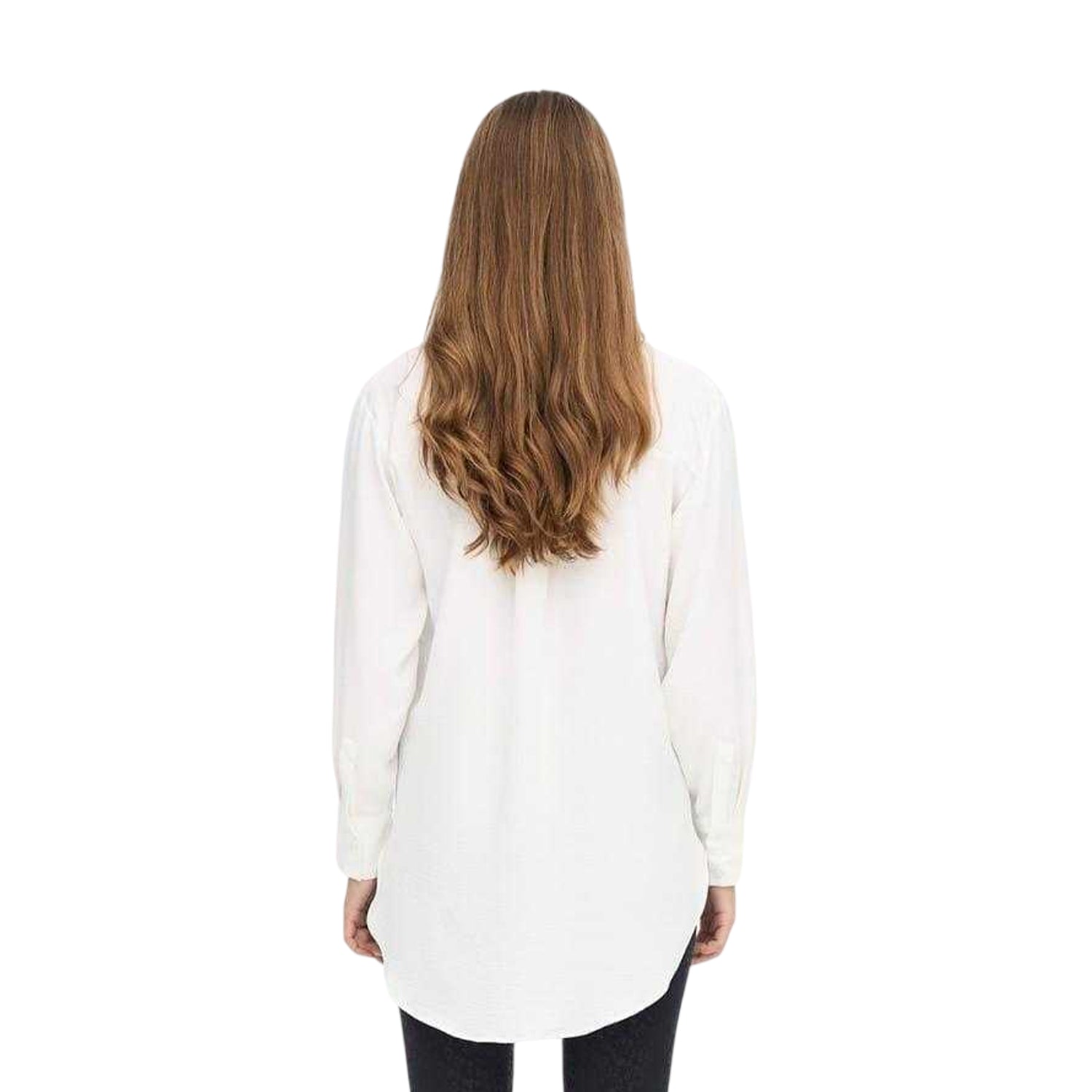 Cloud Dancer - Back - Only Womens-Ladies Collared 3-4 Sleeve Shirt