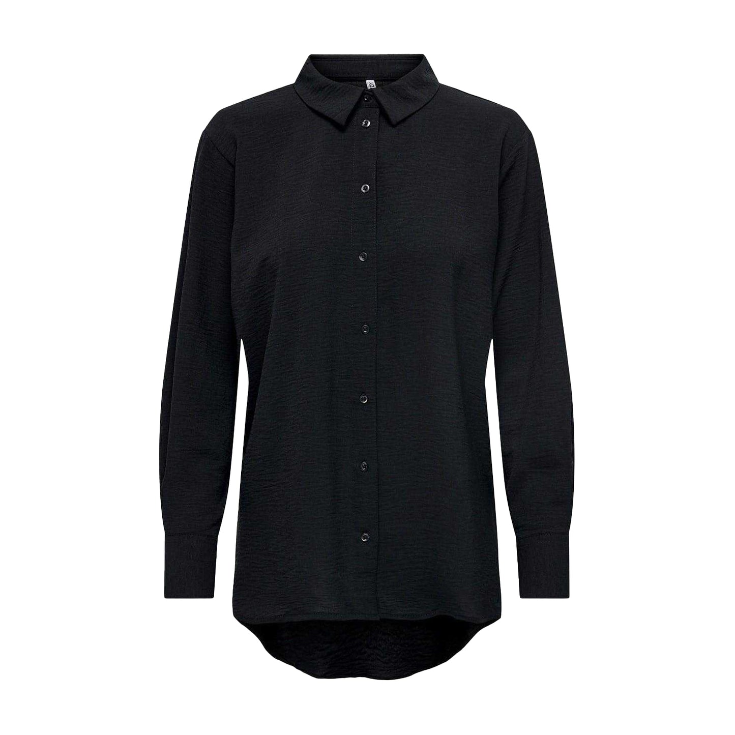 Black - Front - Only Womens-Ladies Collared 3-4 Sleeve Shirt