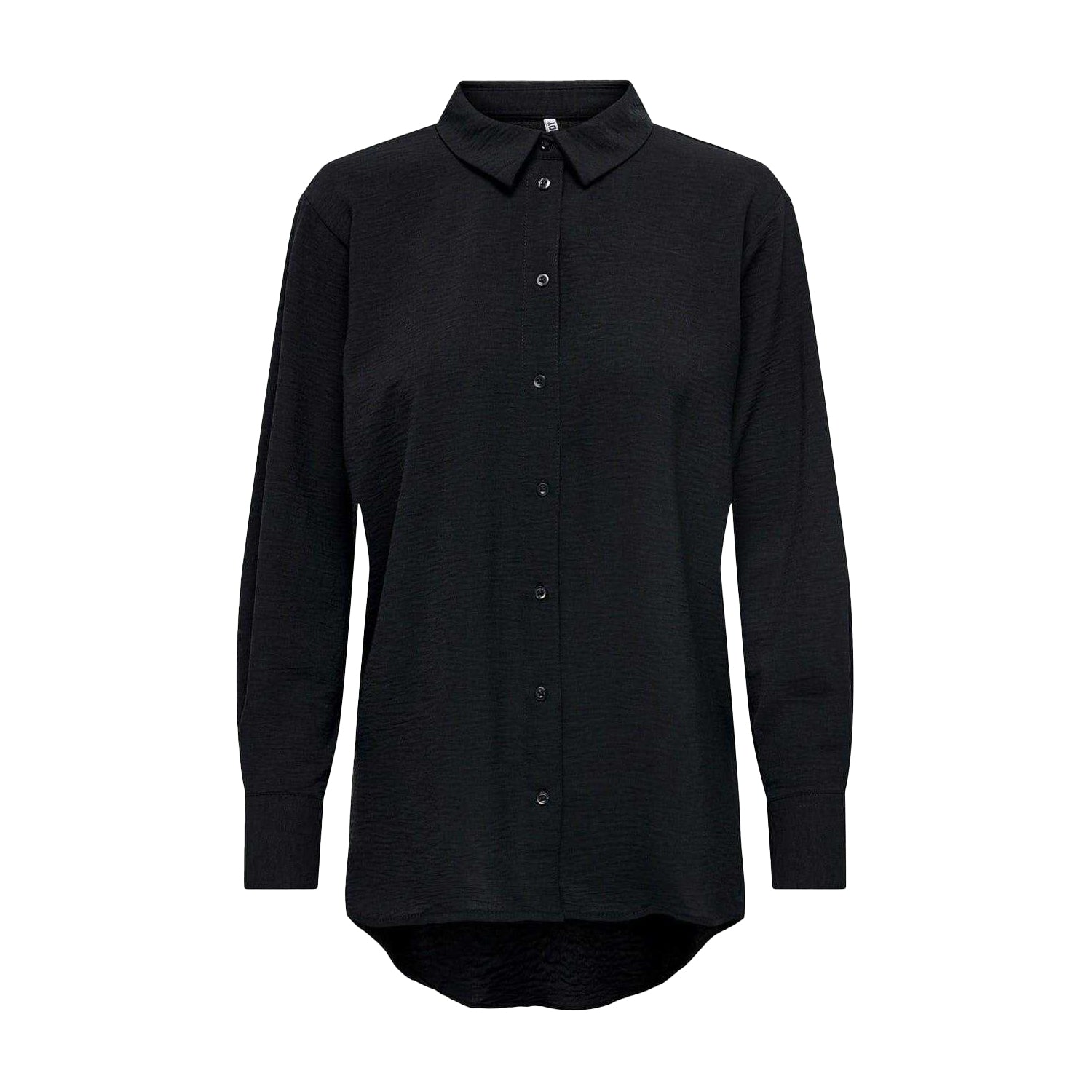 Black - Front - Only Womens-Ladies Collared 3-4 Sleeve Shirt