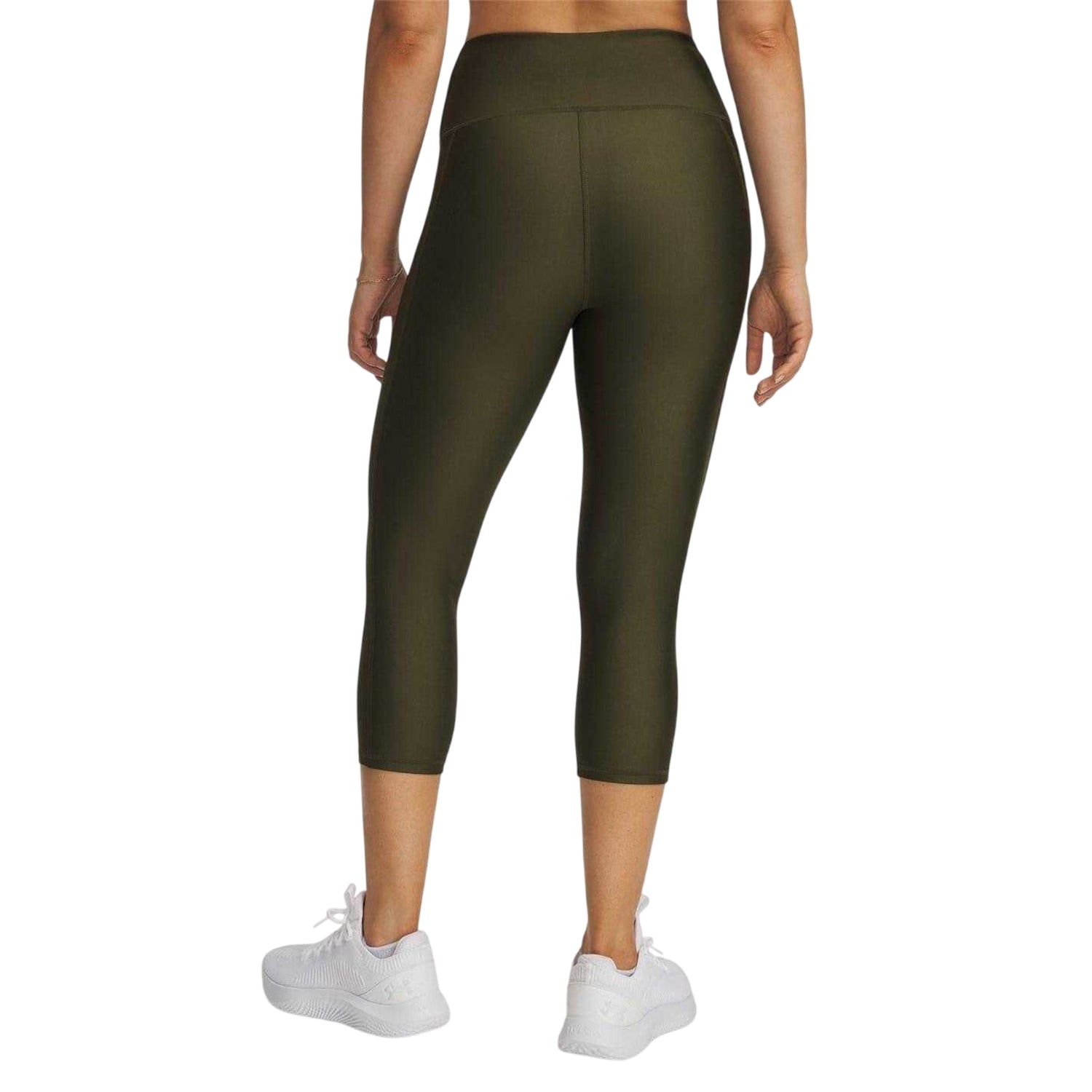 Green - Back - Under Armour Womens-Ladies Armour High Rise Leggings
