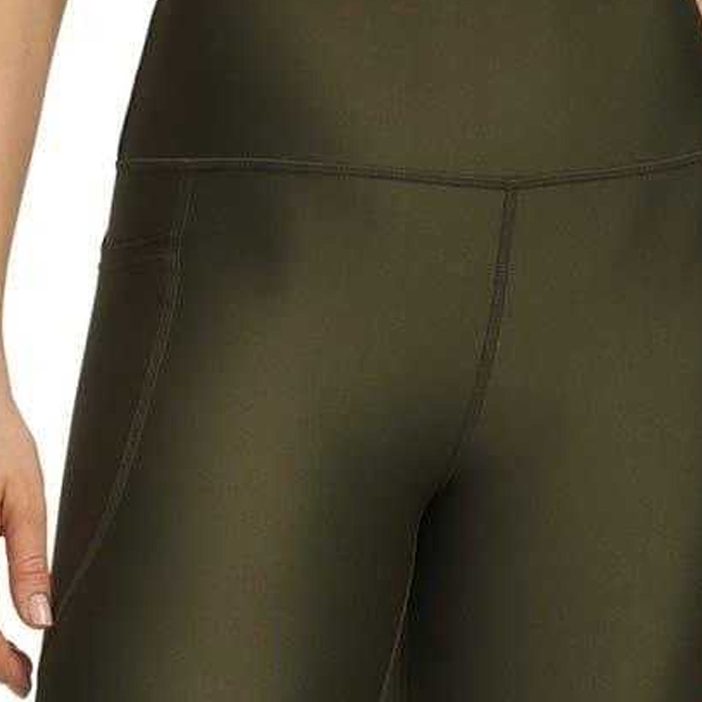 Green - Side - Under Armour Womens-Ladies Armour High Rise Leggings